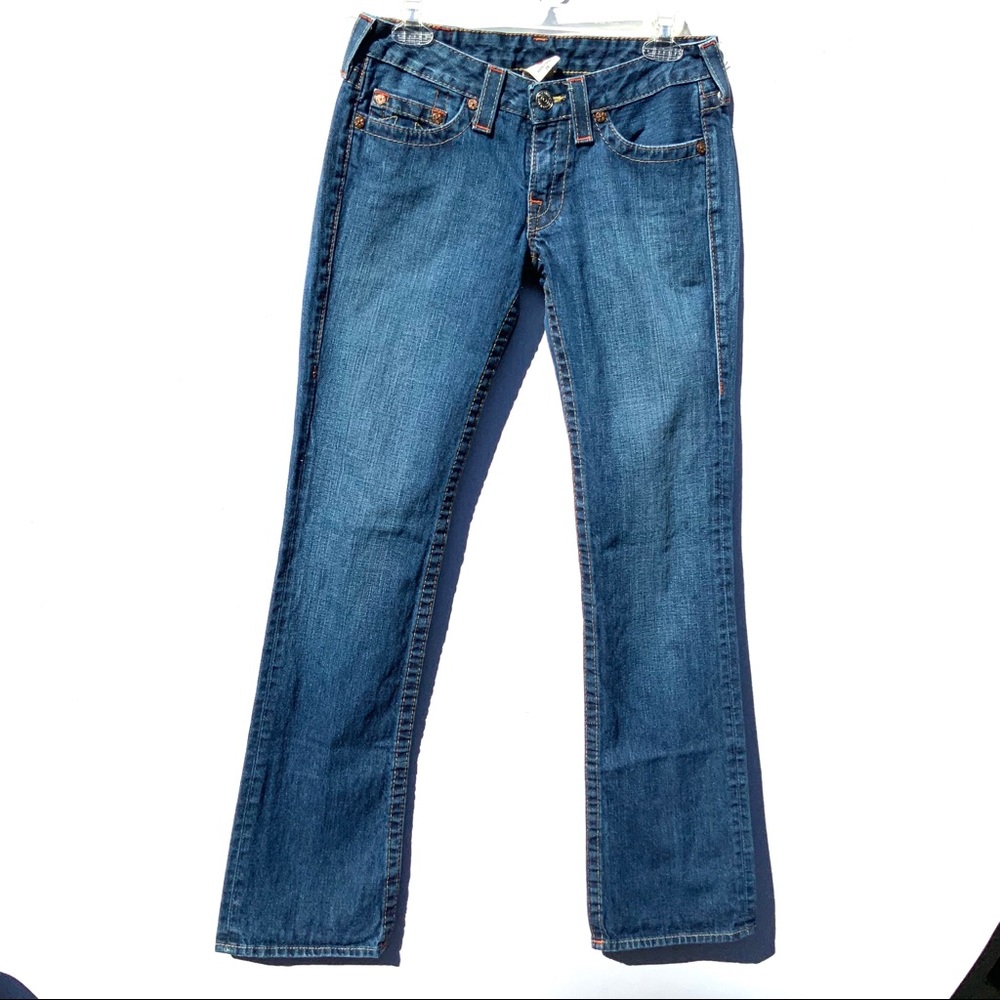 True Religion Lowrise Bootcut Jean Medium Wash S28